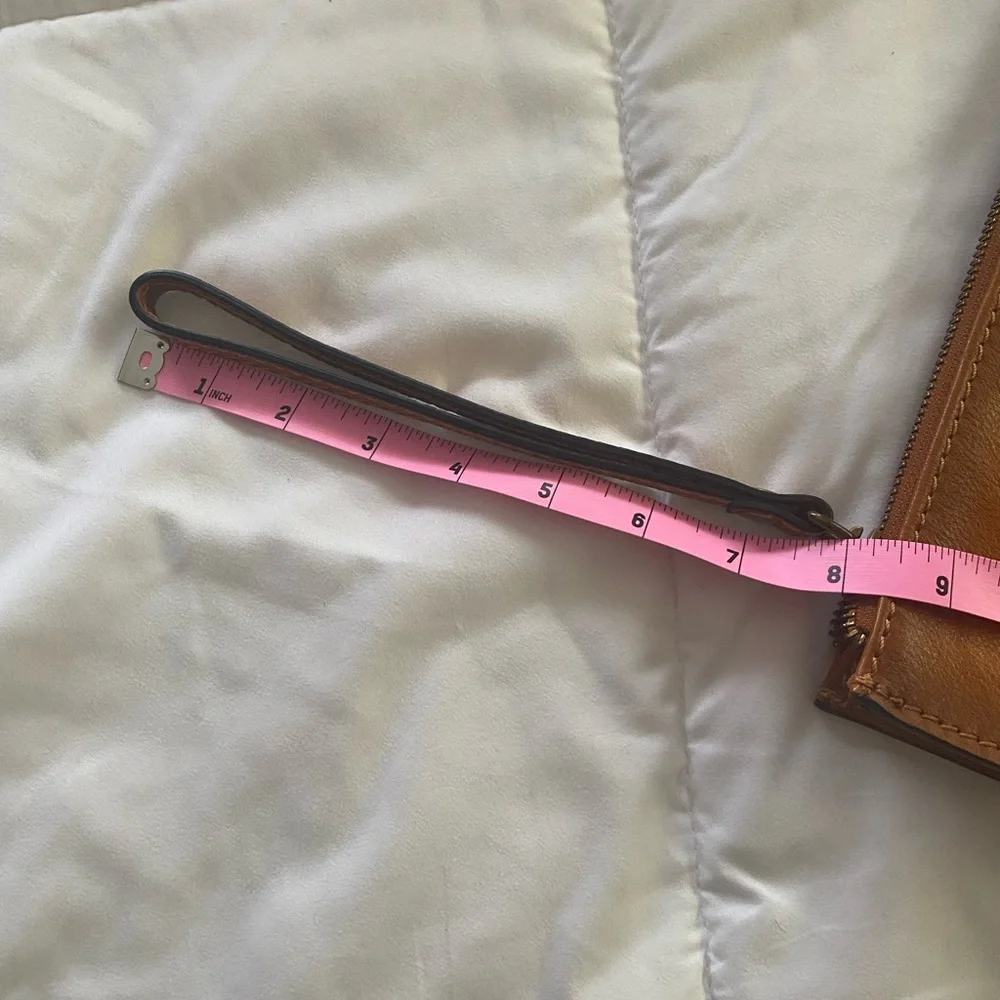 Pratesi Firenze Italian leather clutch wristlet handbag